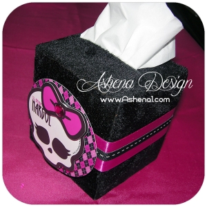 جعبه دستمال کاغذی مناسب تم مانستر های(monster high)
