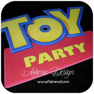 استیکر زمینی با طرح تم Toy story