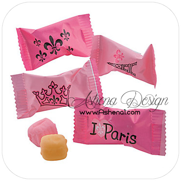 آب نبات با طراحی تم پاریس(paris)