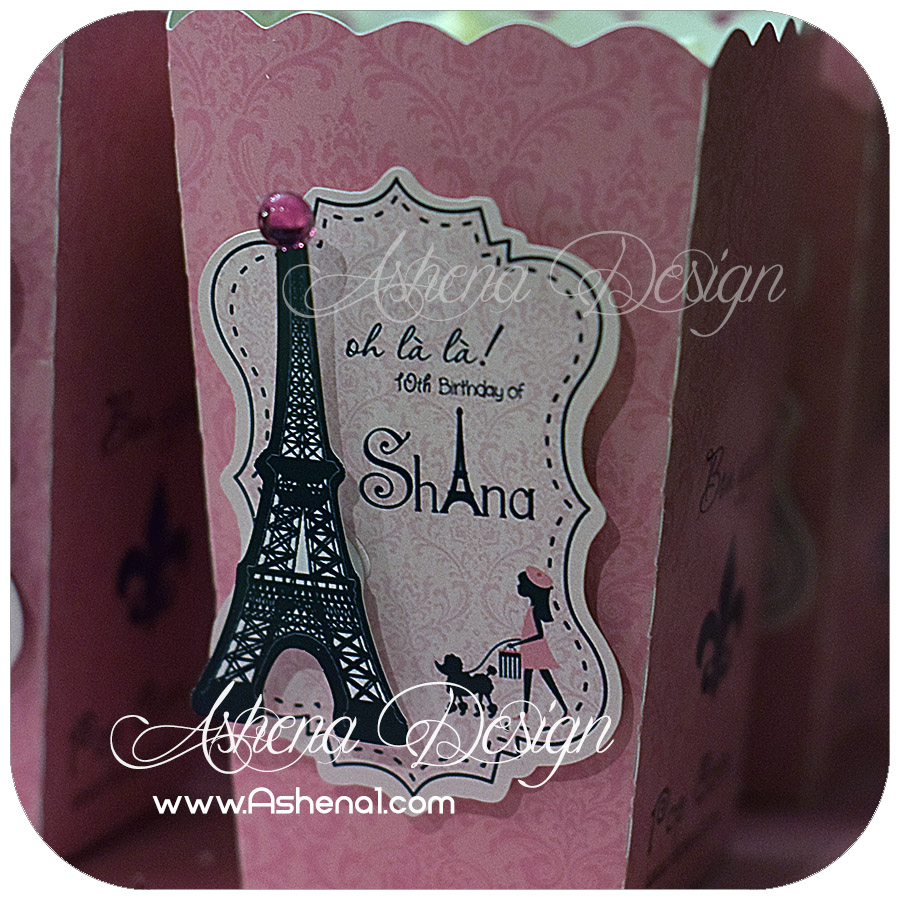 جعبه پاپ کورن باطرح  تم پاریس (paris)