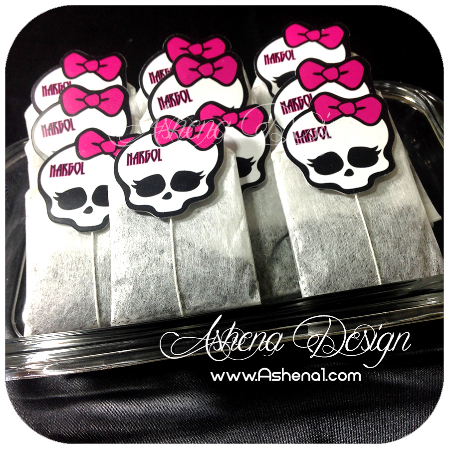 تی بگ(چای کیسه ای) با طرح تم مانستر های(monster high)