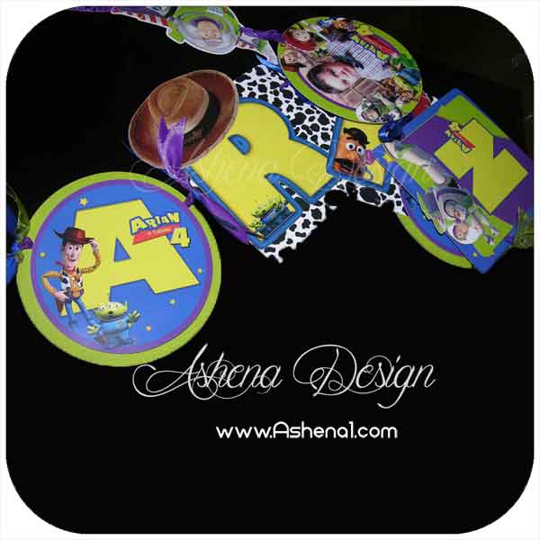 ریسه نام با طرح تم Toy story