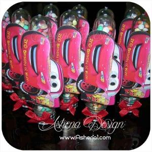بسته اسمارتیز با طرح تم ماشینها (مک کویین)