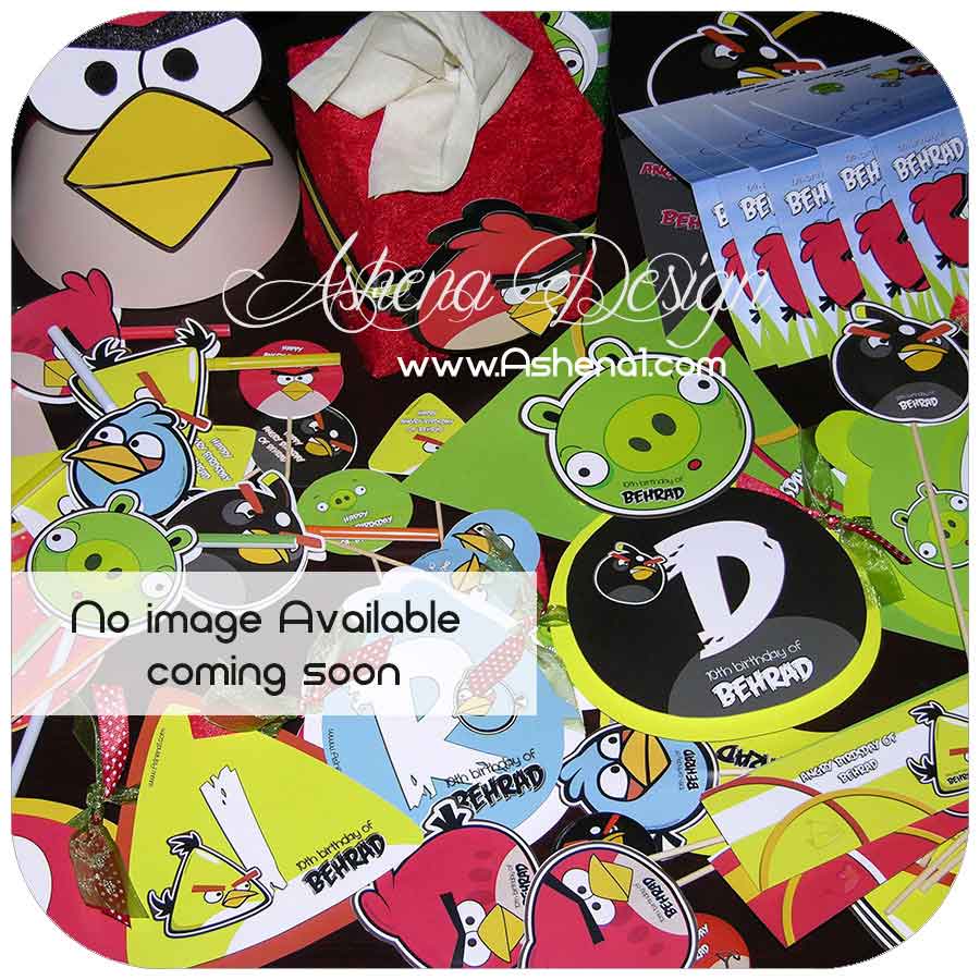دورپیچ آب میوه با طراحی تم انگری برد(Angry Bird)